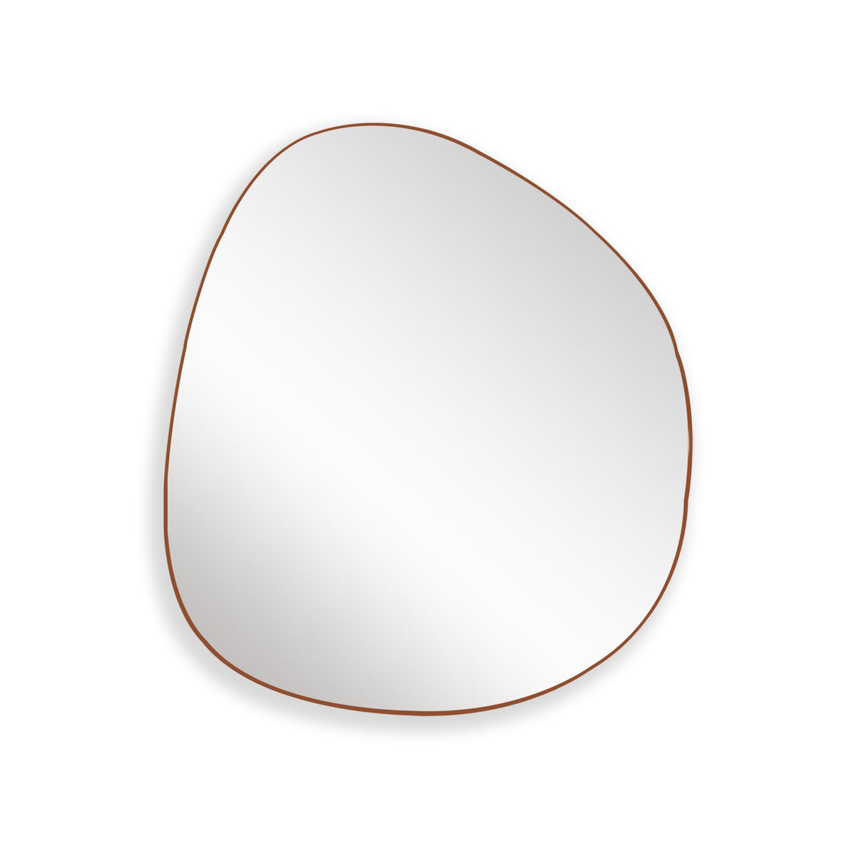 Espejo de Pared Asimetrico Bora Bora Cobre 80x90cm con Marco Metalico - ESPEJOS DE PARED | Bylmo