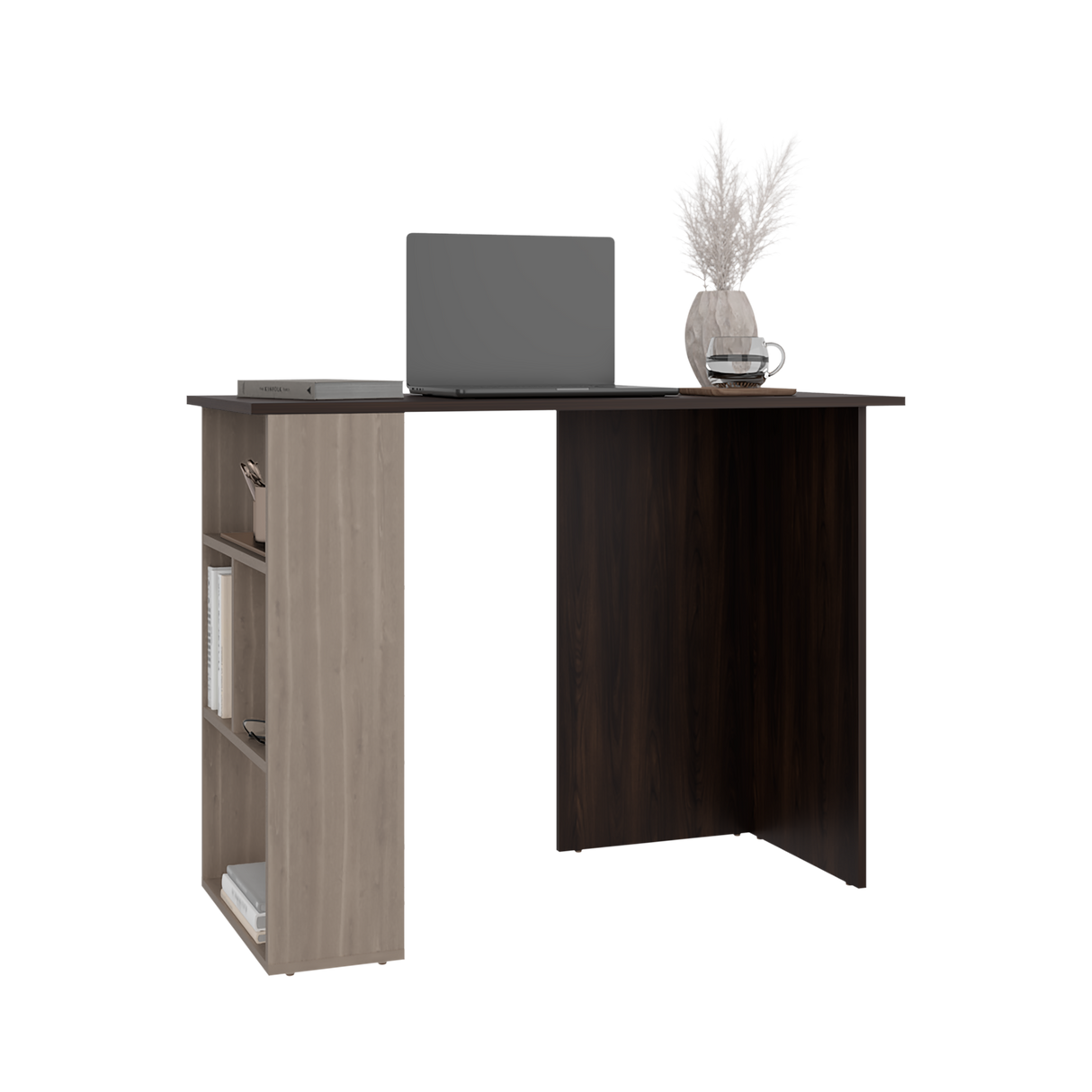 Escritorio Avis Nogal y Bardolino 100x75cm sin Cajones - ESCRITORIOS | Bylmo