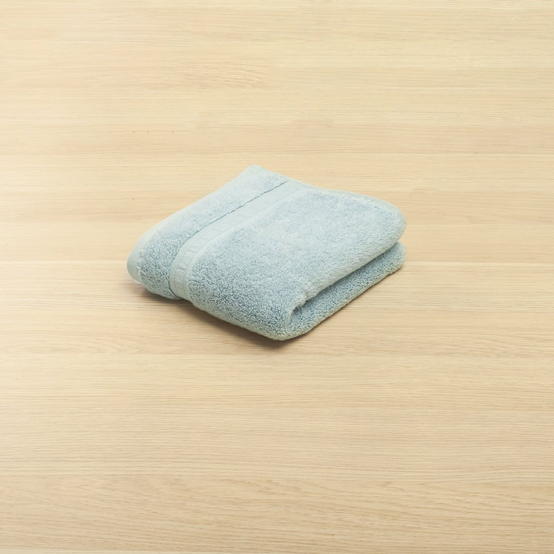 Toalla de Manos Bamboo Azul 40x70cm Fondo Entero - TOALLAS | Bylmo