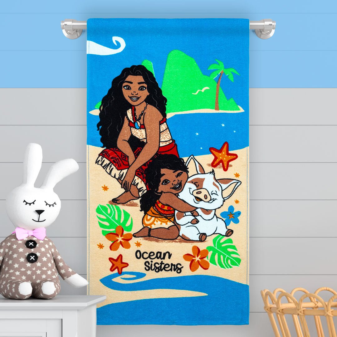 Toalla Infantil de Cuerpo Ocean Sisters Multicolor 60x120cm Moana - TOALLAS | Bylmo