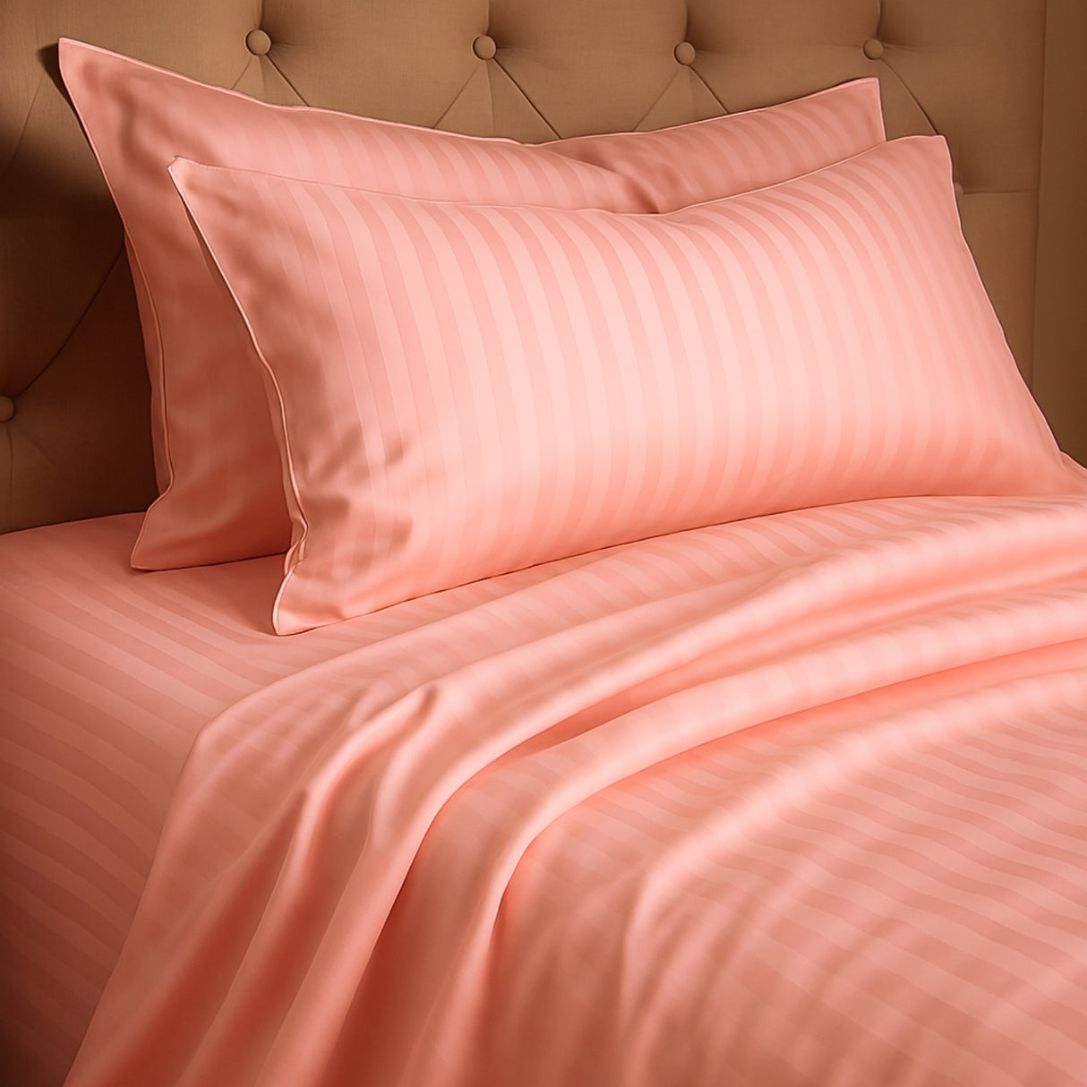 Juego de Sábanas Polialgodon Rosado Para Cama Doble 140 X 190 Cm Antiácaros y Antiarrugas - SABANAS | Bylmo