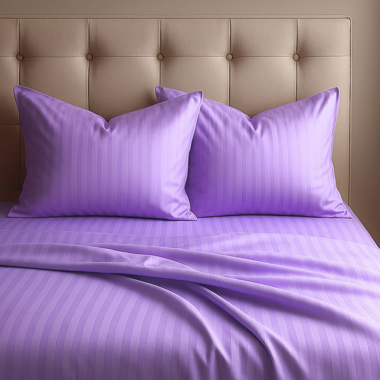 Juego de Sábanas Polialgodon Lila Para Cama Doble 140 X 190 Cm Antiácaros y Antiarrugas - SABANAS | Bylmo