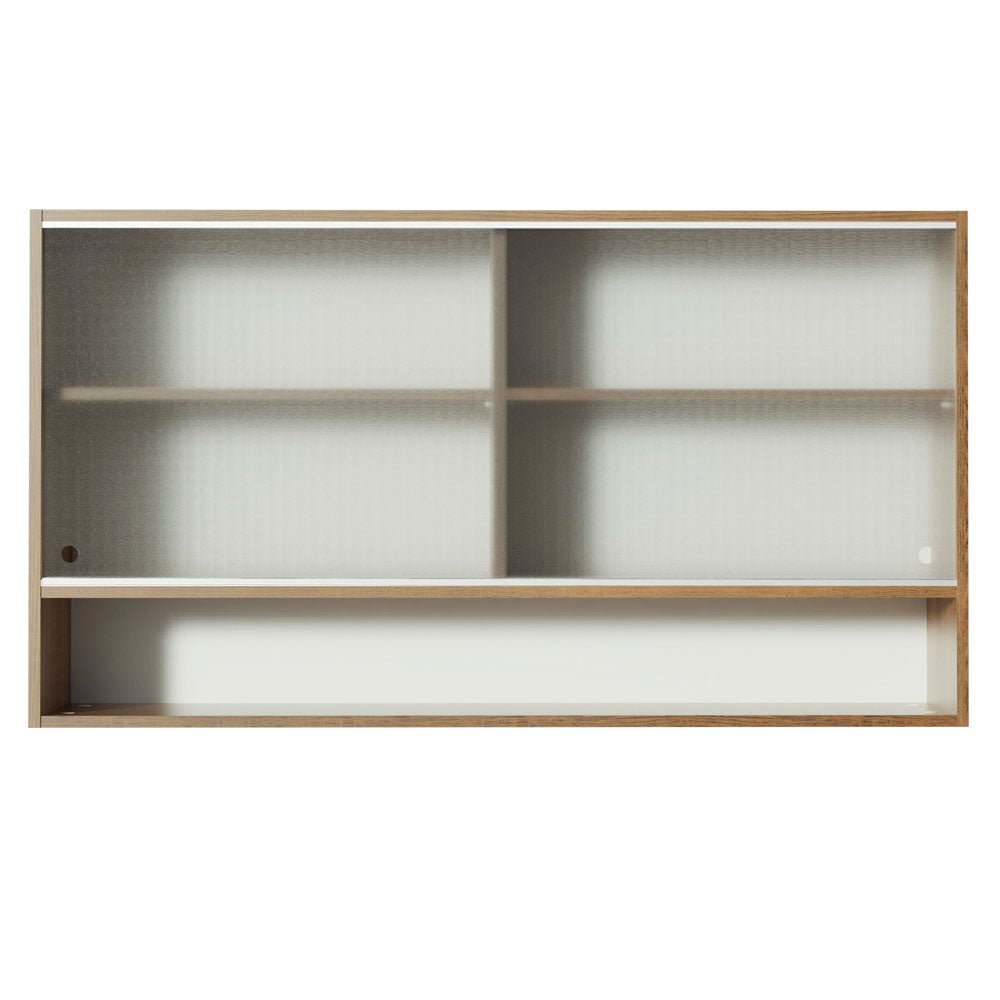 Mueble Superior de Cocina Glamy Marron 120x66cm con Cinco Entrepaños y con Dos Puertas - MUEBLES SUPERIORES DE COCINA | Bylmo