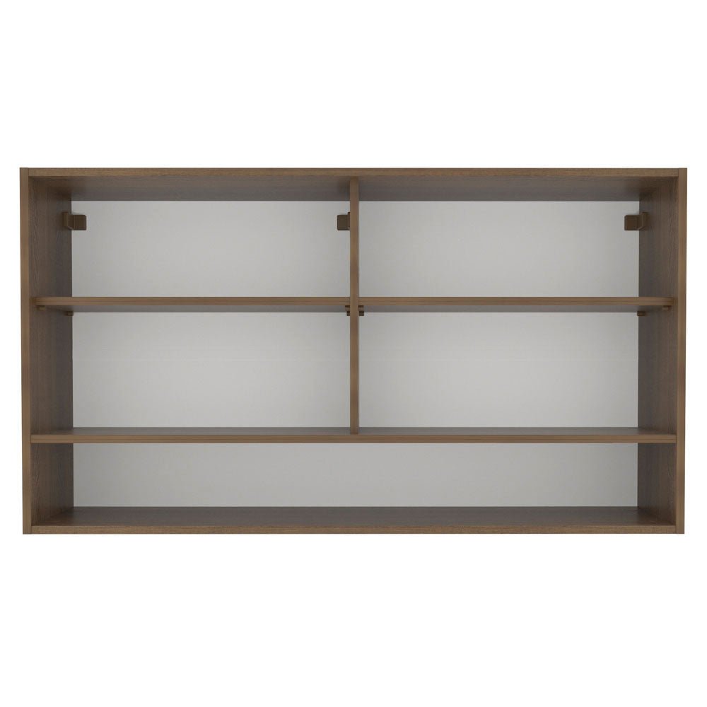 Mueble Superior de Cocina Glamy Marron 120x66cm con Cuatro Entrepaños y con Dos Puertas - MUEBLES SUPERIORES DE COCINA | Bylmo