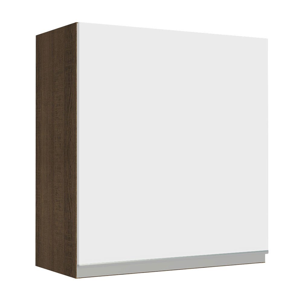 Mueble Superior de Cocina Glamy Marron y Blanco 60x66cm con Dos Entrepaños y con Una Puerta - MUEBLES SUPERIORES DE COCINA | Bylmo