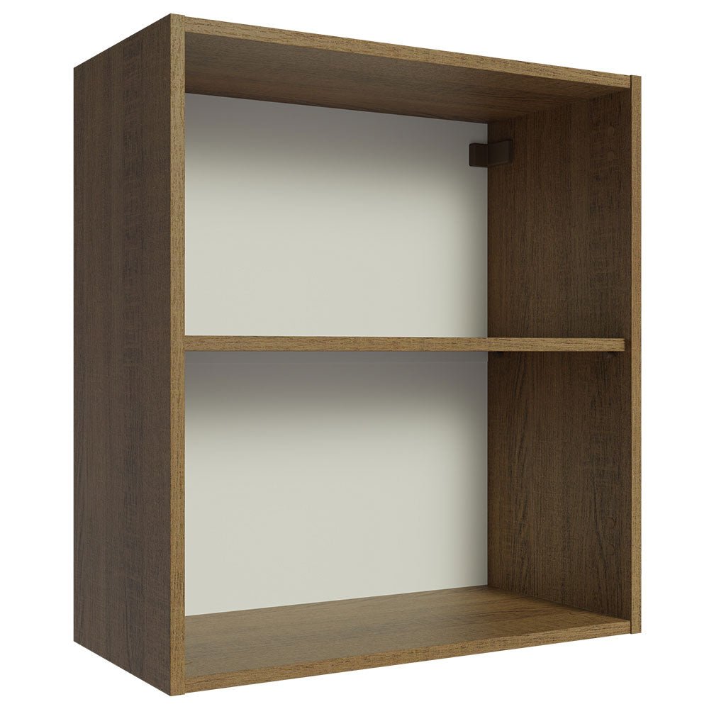 Mueble Superior de Cocina Marron 60x66cm con Dos Entrepaños - MUEBLES SUPERIORES DE COCINA | Bylmo