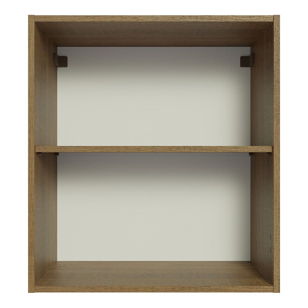 Mueble Superior de Cocina Marron 60x66cm con Dos Entrepaños - MUEBLES SUPERIORES DE COCINA | Bylmo