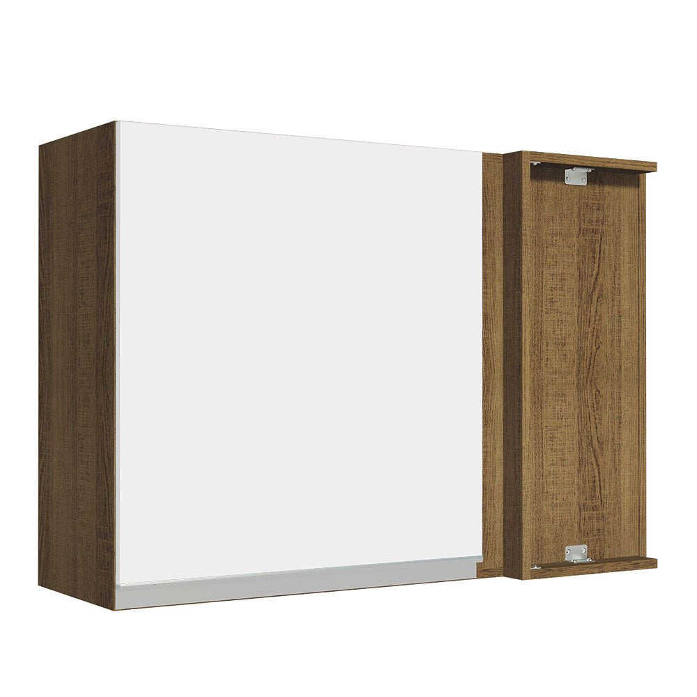 Mueble Superior de Cocina Glamy Marron y Blanco 94x66cm con Dos Entrepaños y con Una Puerta - MUEBLES SUPERIORES DE COCINA | Bylmo