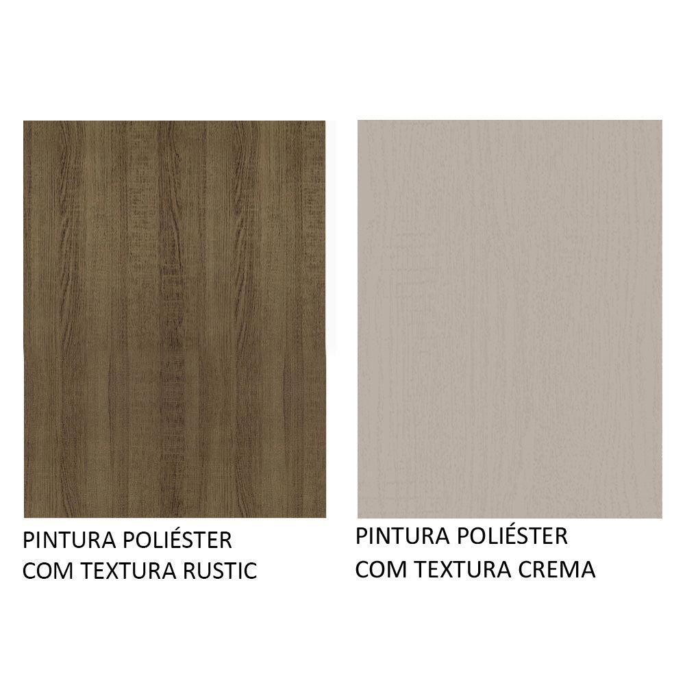 Cocina Integral Esquinero Modular Agata Marron y Crema 459x225cm sin Mesón sin Estufa con Tres Cajones y con Veintisiete Entrepaños - COCINAS | Bylmo