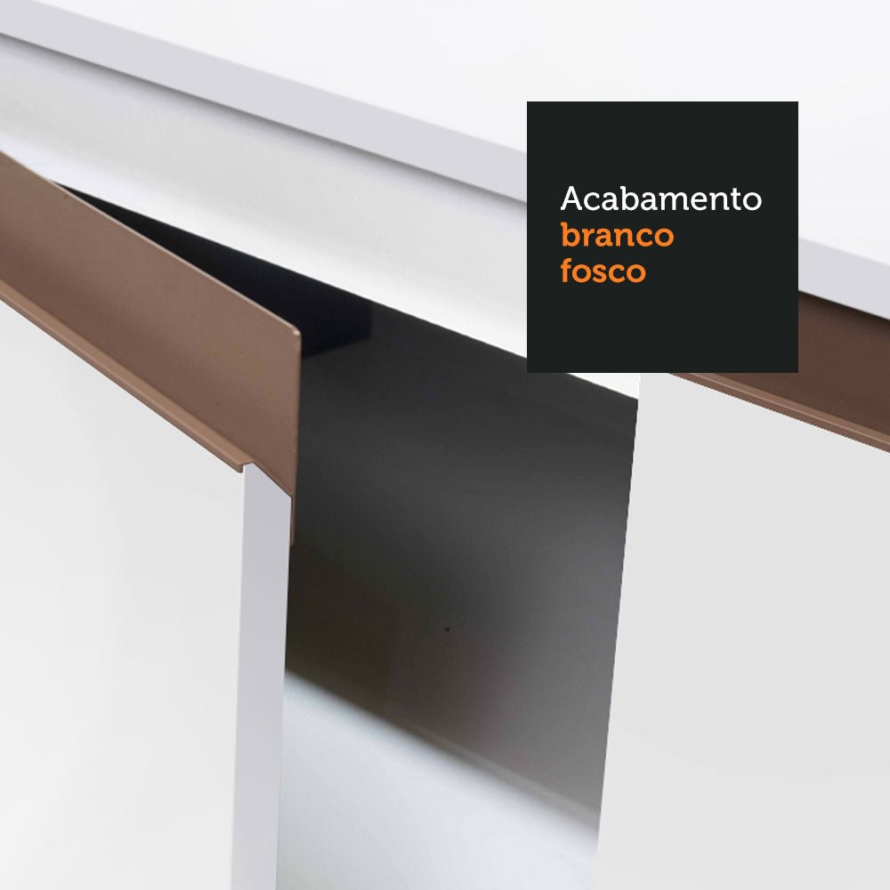 Cocina Integral Modular Reims Blanco 320x210cm con Mesón de Madera Aglomerada Mdp sin Estufa con Tres Cajones y con Quince Entrepaños - COCINAS | Bylmo