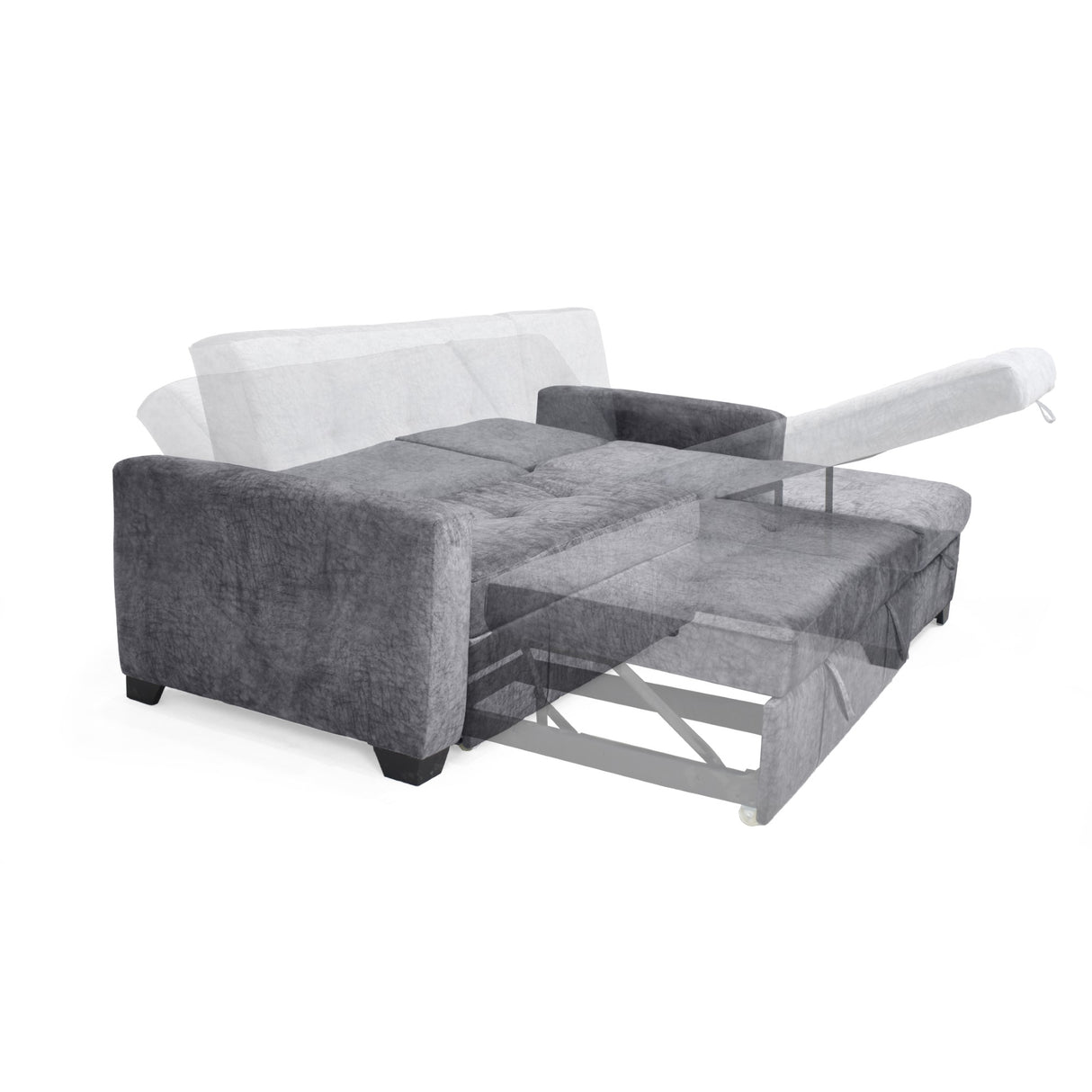 Sofá en L Atlas Gris 220x92cm De Tres Puestos Reclinable con Almacenamiento Izquierdo y con Apoya Brazos - SOFAS Y POLTRONAS | Bylmo