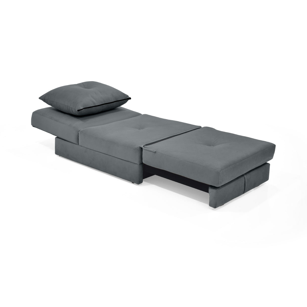 Sala Torino Gris y Blanco Natural 147x87cm con Sofacama Poltrona y Mesa de Centro - SOFAS Y POLTRONAS | Bylmo