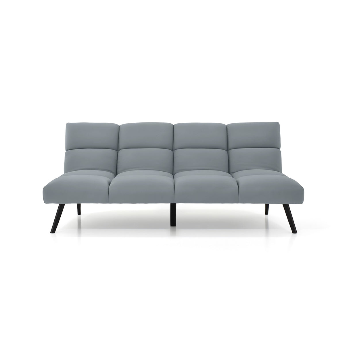 Sofá Cama Nivala Gris 187x83cm De Tres Puestos Reclinable y sin Apoya Brazos - SOFAS Y POLTRONAS | Bylmo