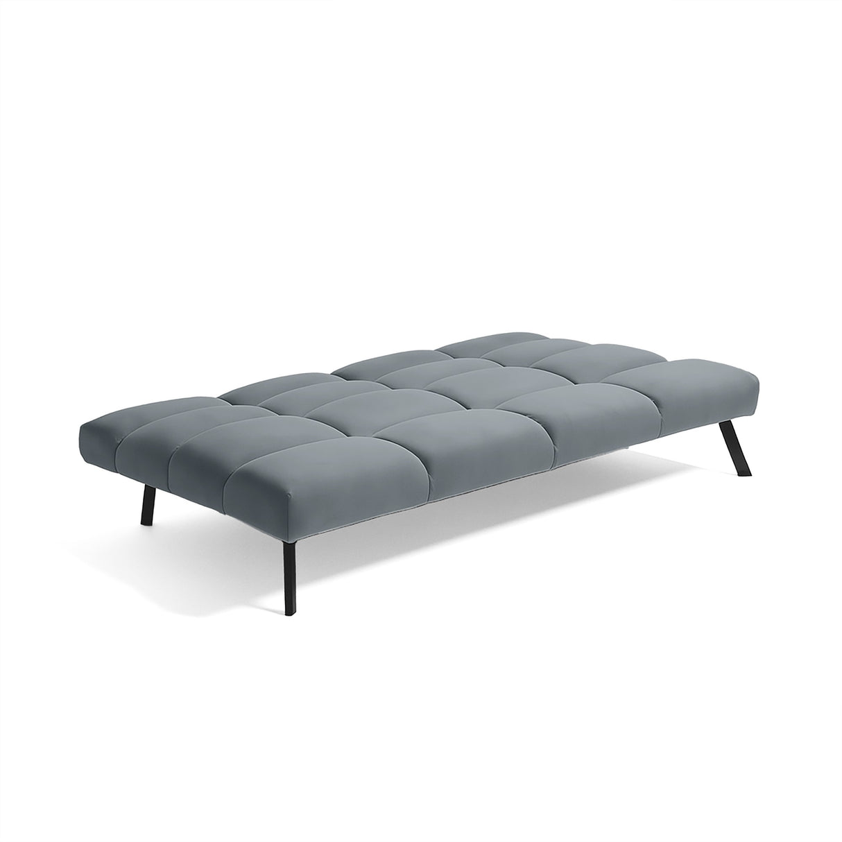Sofá Cama Nivala Gris 187x83cm De Tres Puestos Reclinable y sin Apoya Brazos - SOFAS Y POLTRONAS | Bylmo