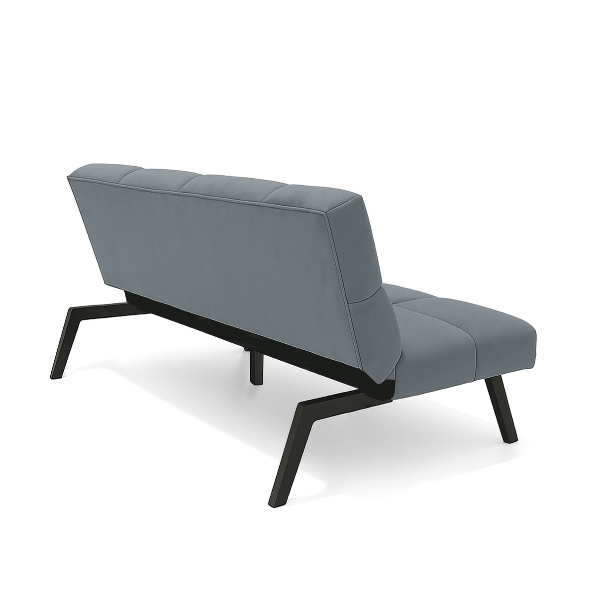 Sofá Cama Nivala Gris 187x83cm De Tres Puestos Reclinable y sin Apoya Brazos - SOFAS Y POLTRONAS | Bylmo