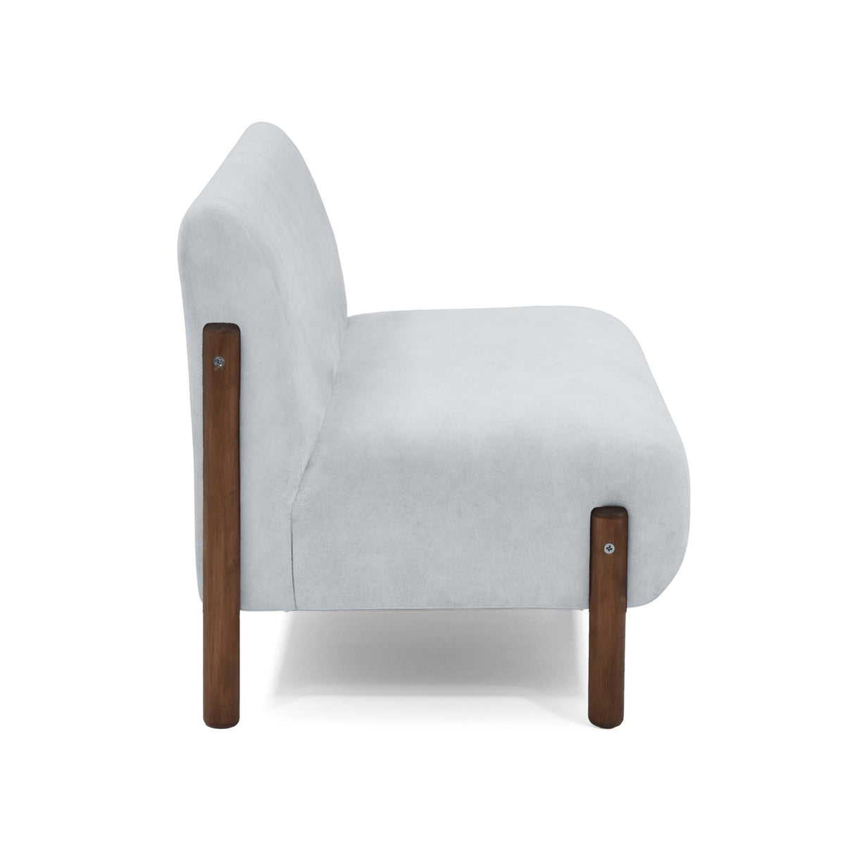 Sofá Dubi Plata 123x73cm De Dos Puestos y sin Apoya Brazos - SOFAS Y POLTRONAS | Bylmo