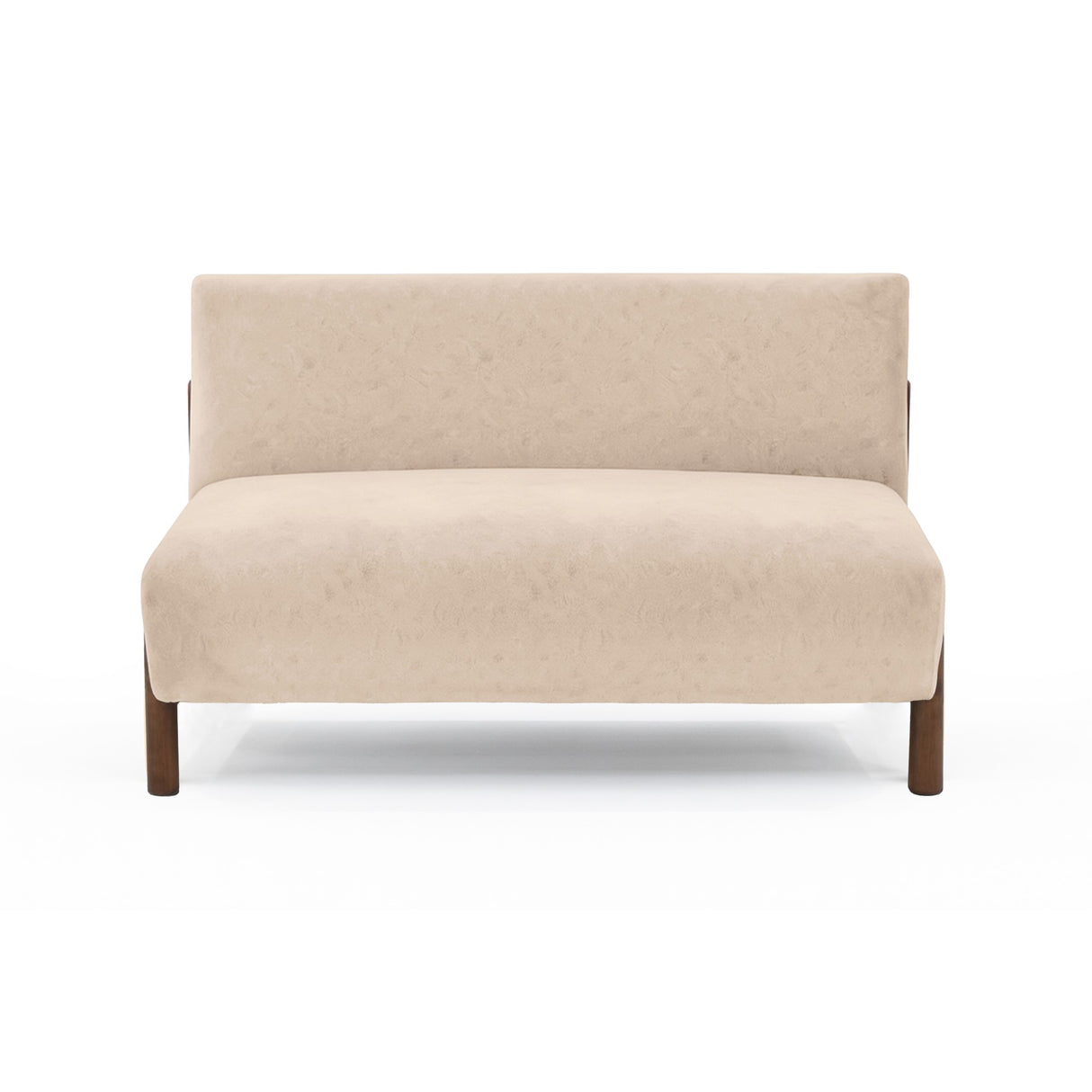 Sofá Dubi Beige 123x73cm De Dos Puestos y sin Apoya Brazos - SOFAS Y POLTRONAS | Bylmo