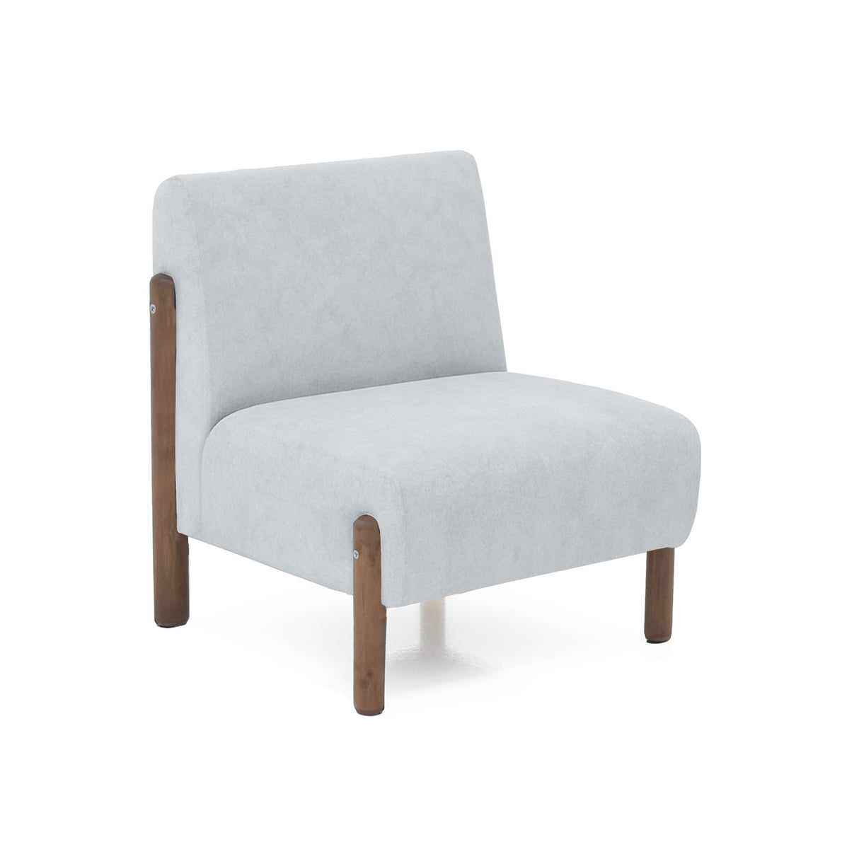 Poltrona Dubi Plata 63x73cm De Un Puesto y sin Apoya Brazos - SOFAS Y POLTRONAS | Bylmo
