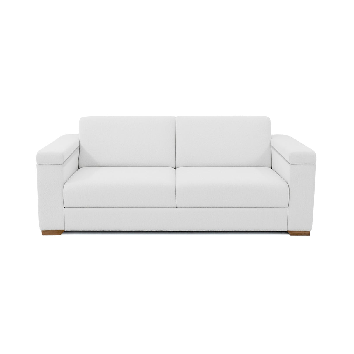 Sofá Montenegro Blanco 207x82cm De Tres Puestos y con Apoya Brazos - SOFAS Y POLTRONAS | Bylmo