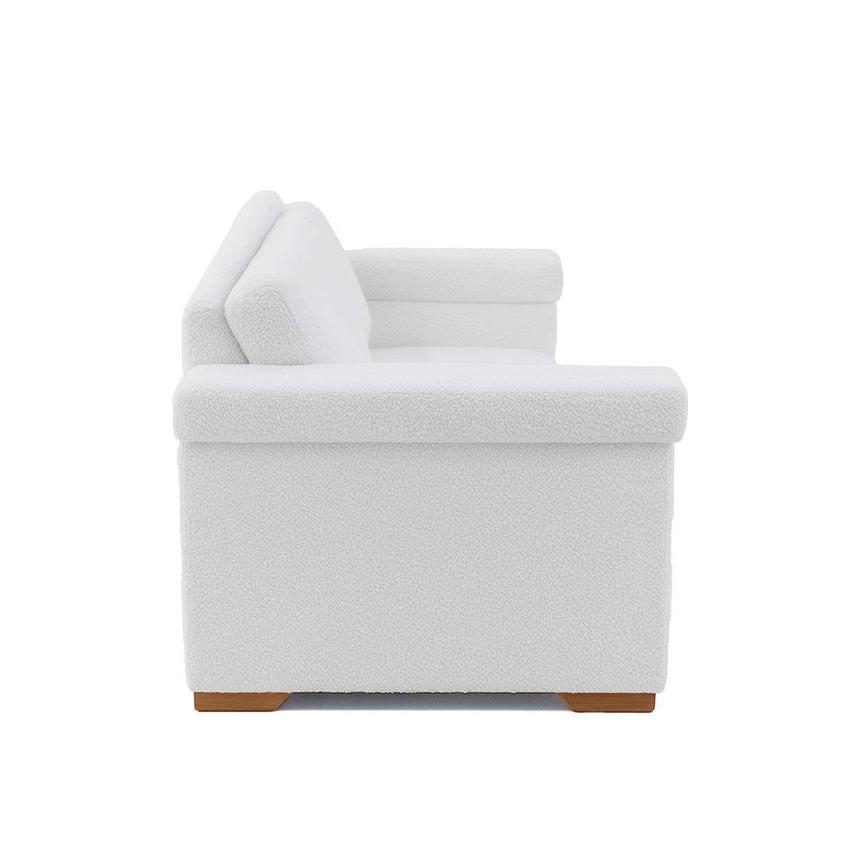 Sofá Montenegro Blanco 207x82cm De Tres Puestos y con Apoya Brazos - SOFAS Y POLTRONAS | Bylmo