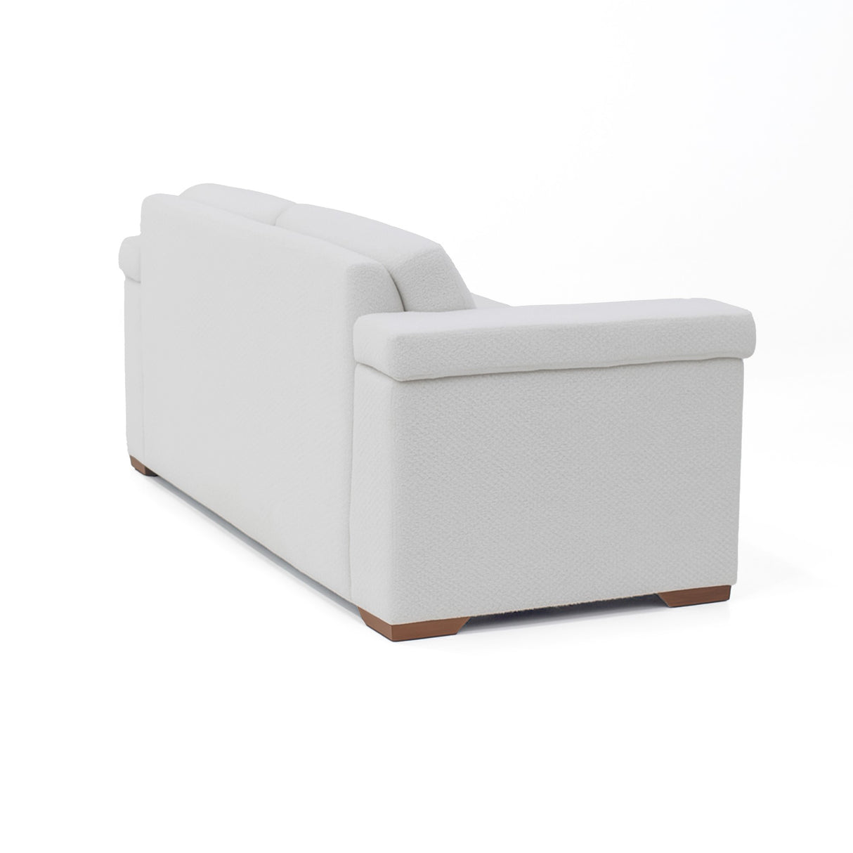 Sofá Montenegro Blanco 207x82cm De Tres Puestos y con Apoya Brazos - SOFAS Y POLTRONAS | Bylmo