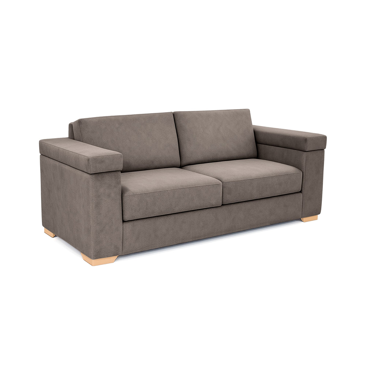 Sofá Montenegro Taupe 207x82cm De Tres Puestos y con Apoya Brazos - SOFAS Y POLTRONAS | Bylmo