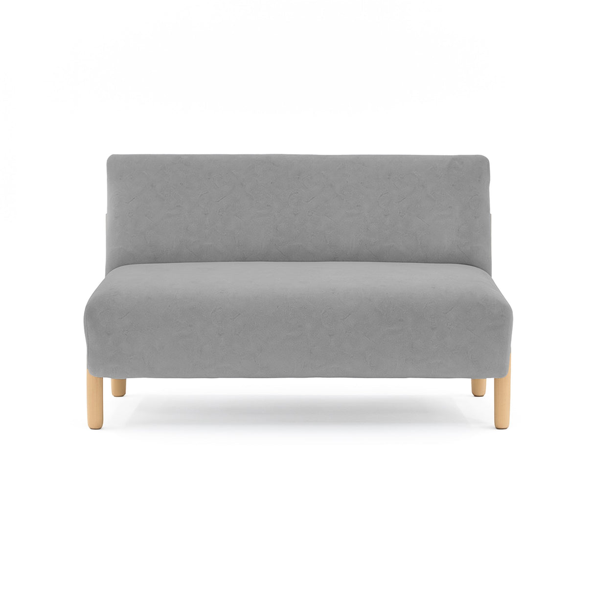 Sofá Dubi Gris 123x73cm De Dos Puestos y sin Apoya Brazos - SOFAS Y POLTRONAS | Bylmo