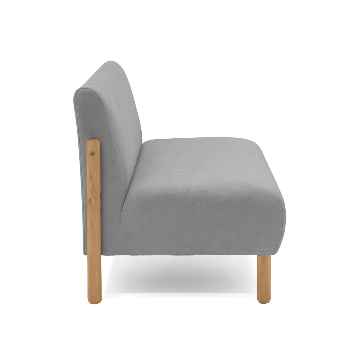 Sofá Dubi Gris 123x73cm De Dos Puestos y sin Apoya Brazos - SOFAS Y POLTRONAS | Bylmo