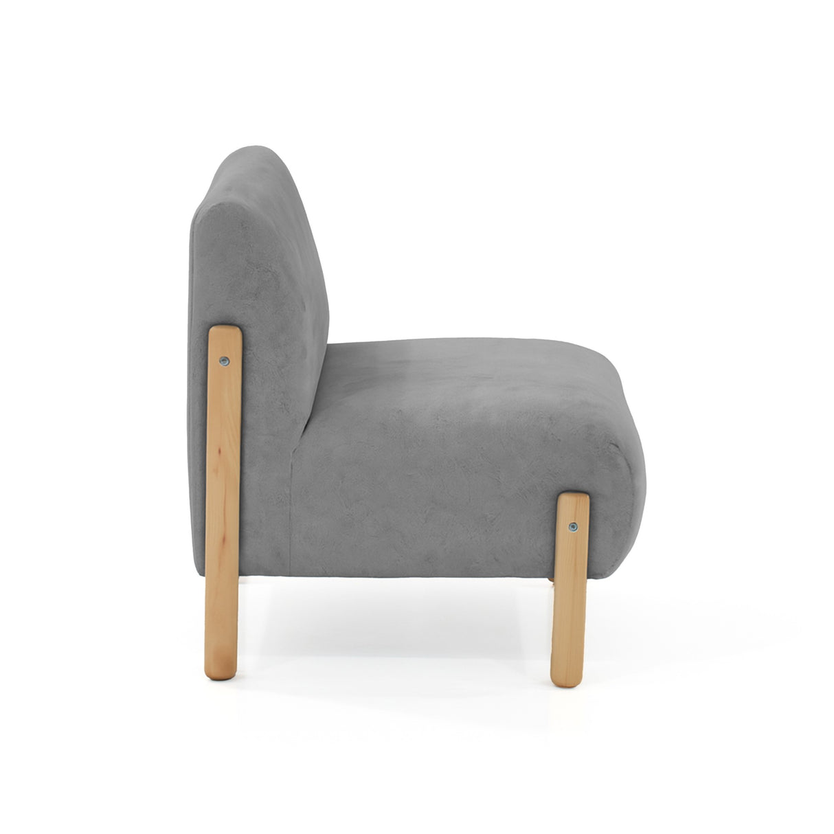 Poltrona Dubi Gris 63x73cm De Un Puesto y sin Apoya Brazos - SOFAS Y POLTRONAS | Bylmo