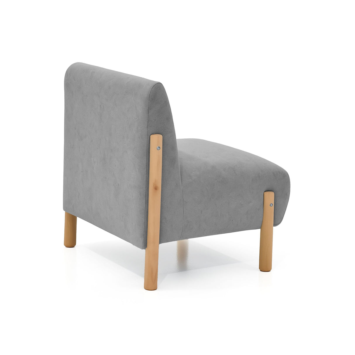 Poltrona Dubi Gris 63x73cm De Un Puesto y sin Apoya Brazos - SOFAS Y POLTRONAS | Bylmo
