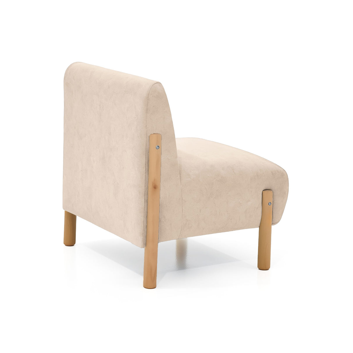 Poltrona Dubi Beige 63x73cm De Un Puesto y sin Apoya Brazos - SOFAS Y POLTRONAS | Bylmo
