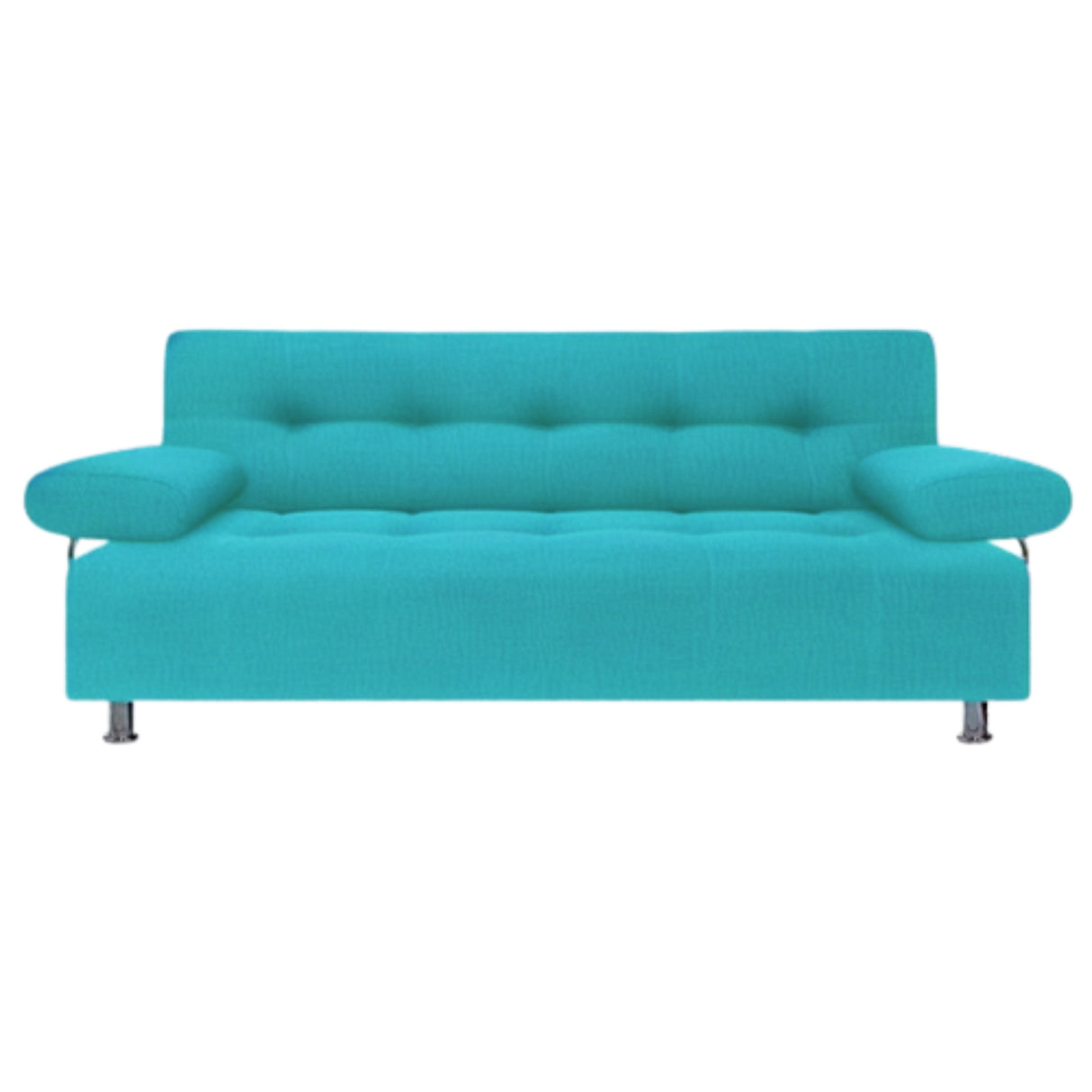Sofá Cama Milan Turquesa 180x30cm de Tres Puestos Reclinable Con Tapizado Acolchado y Antifluido - SOFAS Y POLTRONAS | Bylmo