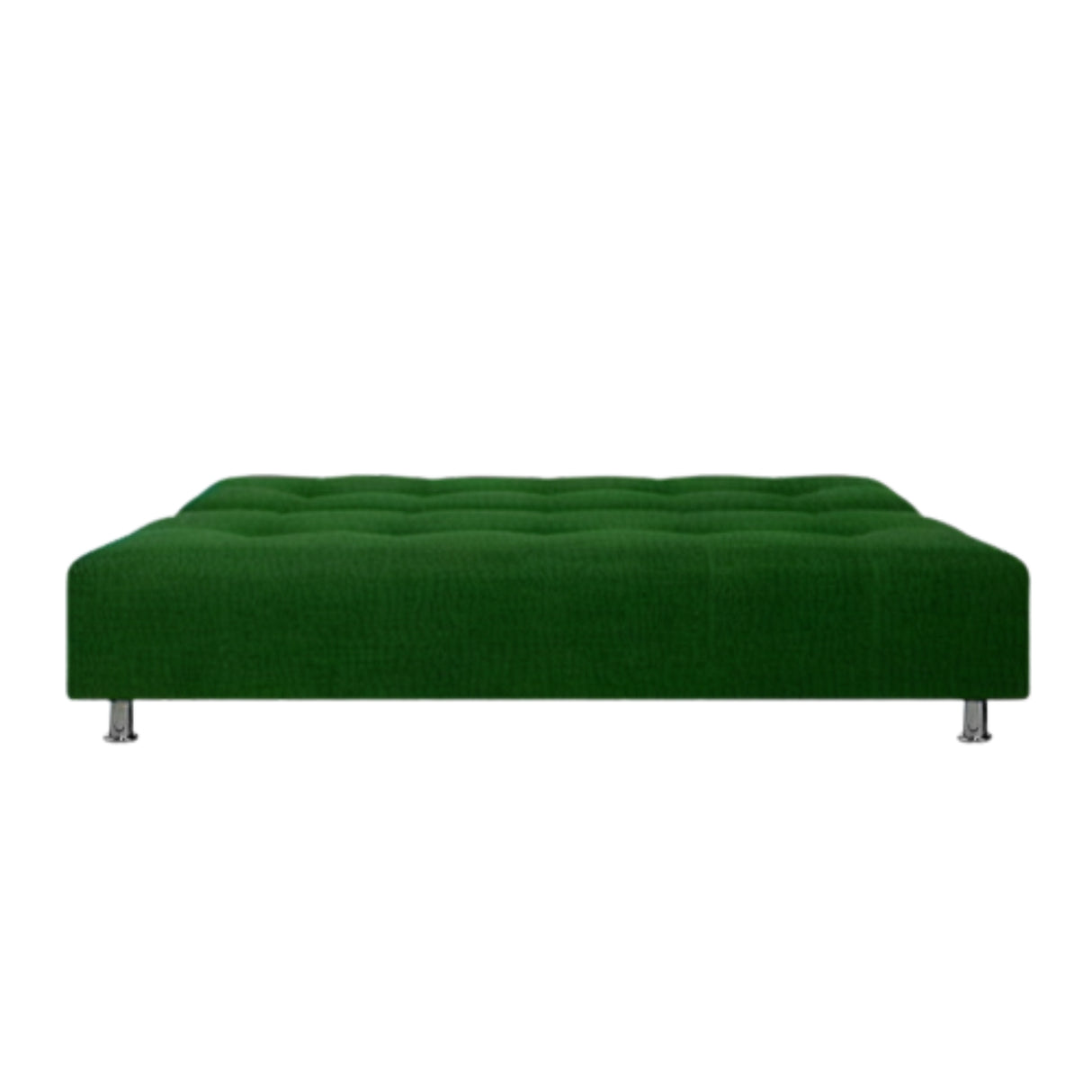 Sofá Cama Milan Verde 180x30cm de Tres Puestos Reclinable Con Tapizado Acolchado y Antifluido - SOFAS Y POLTRONAS | Bylmo