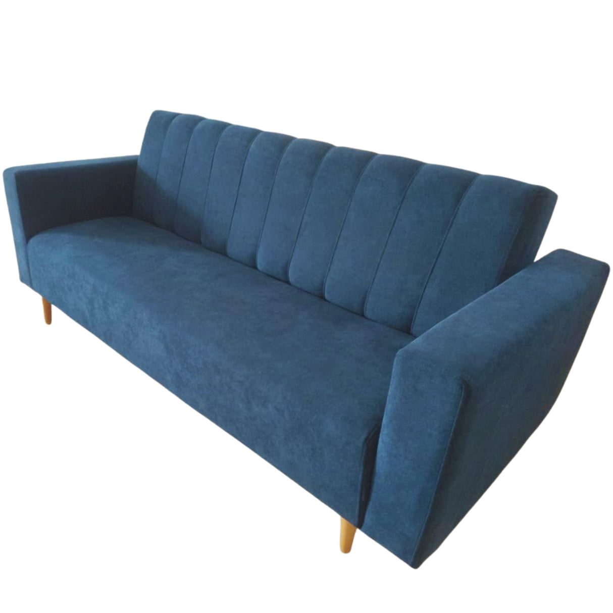 Sofá Cama Split Petróleo 200x30cm de Tres Puestos Reclinable Con Tapizado Acolchado y Antifluido - SOFAS Y POLTRONAS | Bylmo