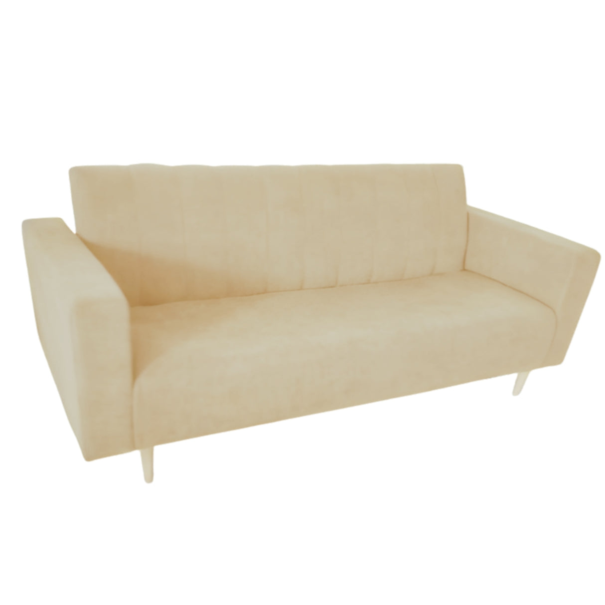Sofá Cama Split beige 200x30cm de Tres Puestos Reclinable Con Tapizado Acolchado y Antifluido - SOFAS Y POLTRONAS | Bylmo