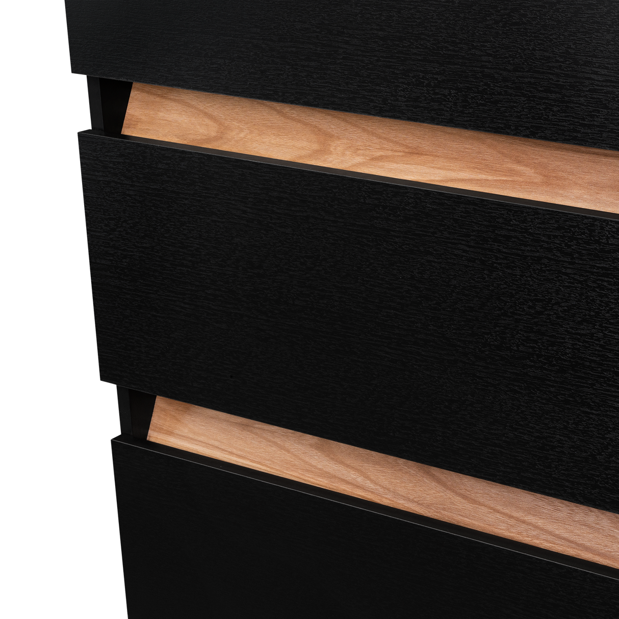 Closet Berino Wengue Y Fresno Europeo 200x200cm con Dos Cajones y con Seis Puertas - CLOSETS | Bylmo