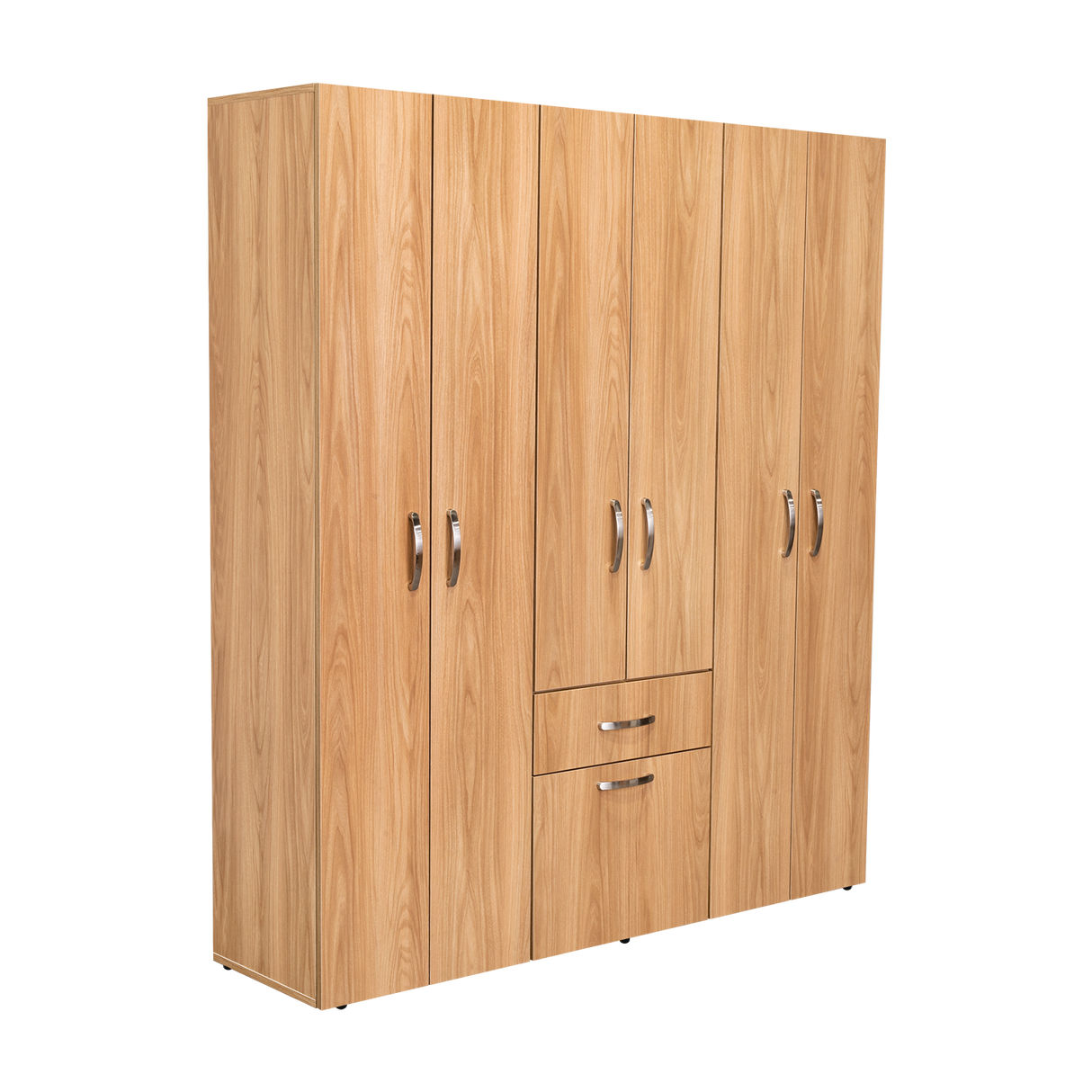 Combo Closet y Cómoda Mayer Fresno Europeo Y Blanco 141.1x164.2cm con Cuatro Cajones y con Cuatro Puertas - CLOSETS | Bylmo