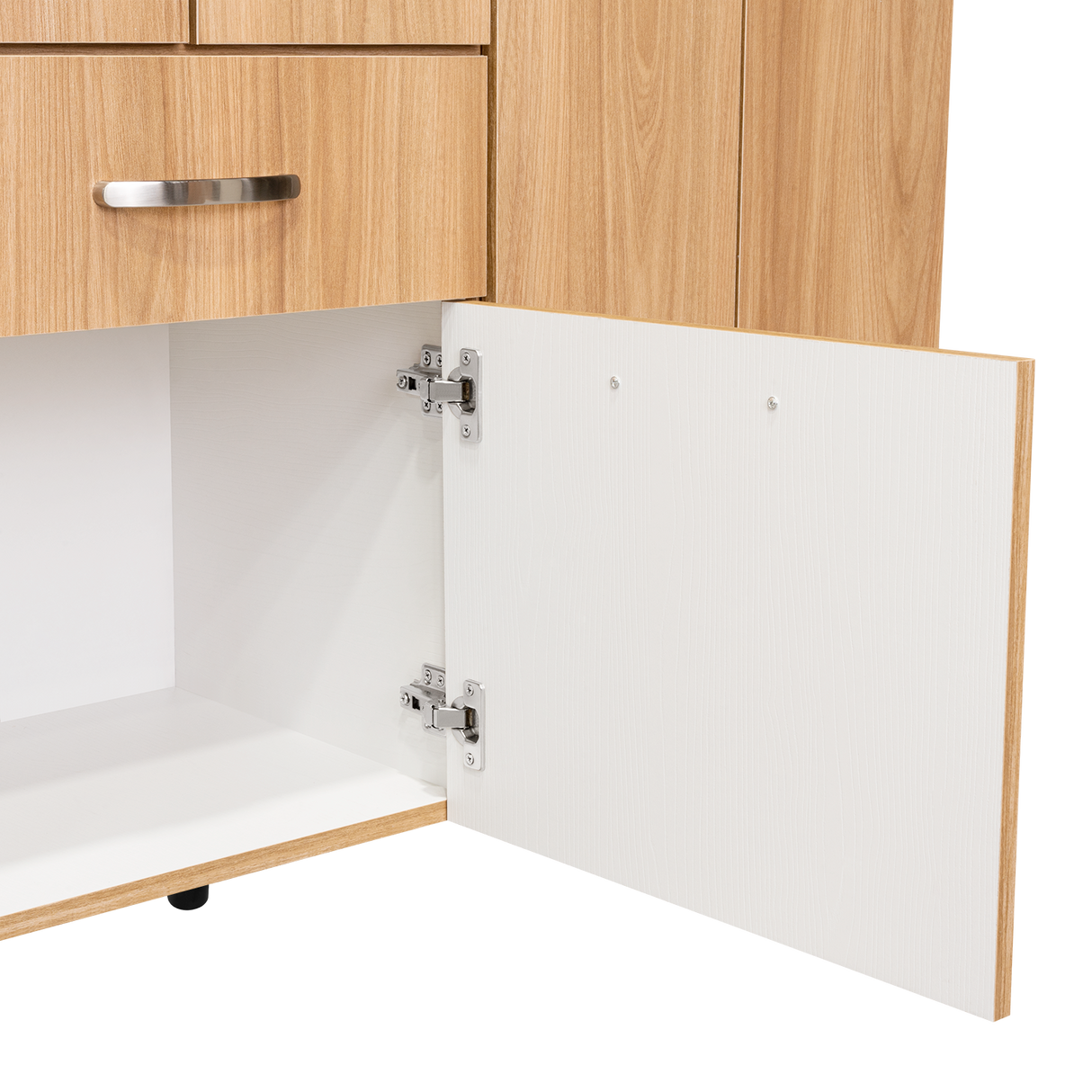 Combo Closet y Cómoda Mayer Fresno Europeo Y Blanco 141.1x164.2cm con Cuatro Cajones y con Cuatro Puertas - CLOSETS | Bylmo