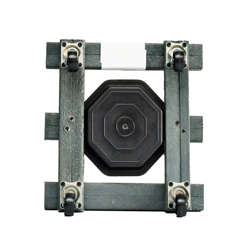 Base para Materas Livianas Exterior Tulipán Negro 23x10cm Cuadrado con Rodachines Apto Para Intemperie - BASES PARA MATERAS DE EXTERIOR | Bylmo