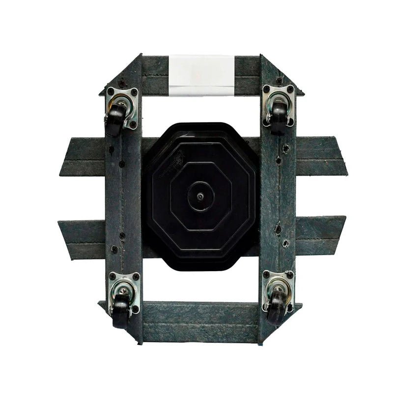 Base para Materas Livianas Exterior Tulipán Negro 35x10cm Circular Apto Para Intemperie - BASES PARA MATERAS DE EXTERIOR | Bylmo