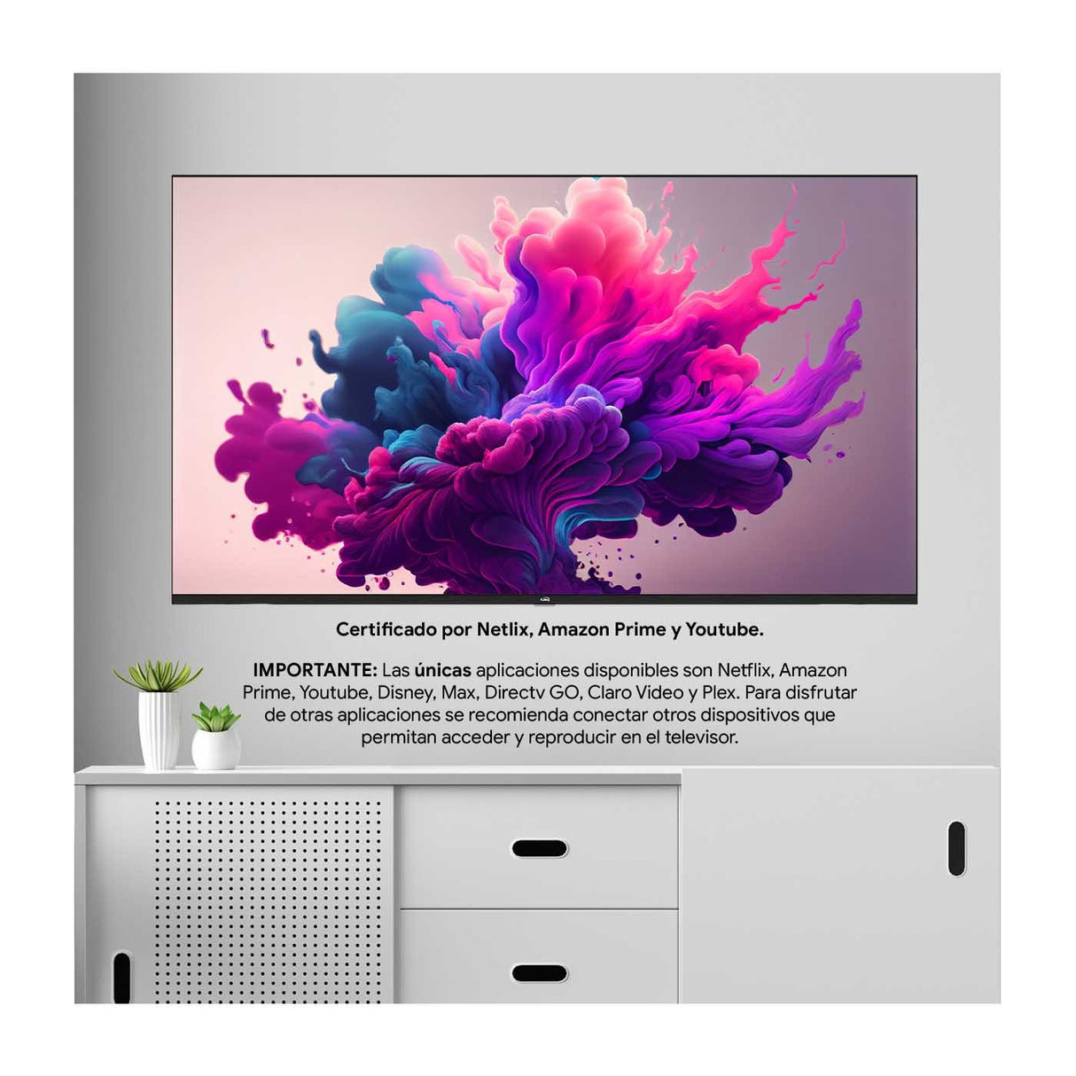 Televisor Kalley Smart TV 55" Pulgadas whaleOS Negro 135x83cm con Control Inteligente y con Bluetooth - TELEVISORES | Bylmo