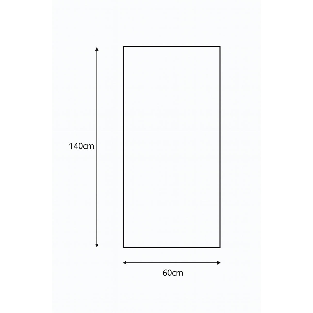 Espejo de Pared Napoles Natural 60x140cm Rectangular Sin Marco y con Iluminación - ESPEJOS DE PARED | Bylmo