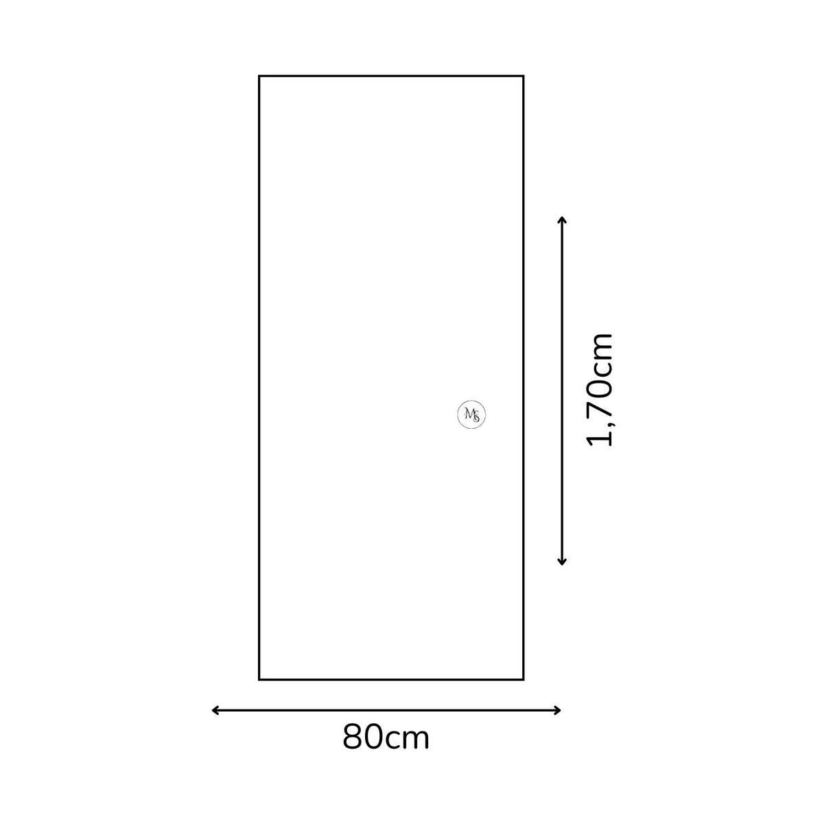 Espejo de Pared Napoles Natural 80x170cm Rectangular Sin Marco y con Iluminación - ESPEJOS DE PARED | Bylmo