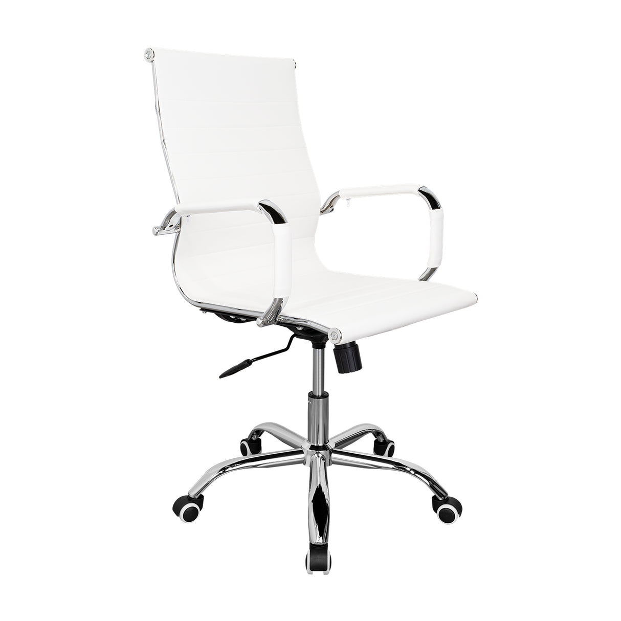 Silla de Oficina BM 530 Blanco 55x96cm con Apoyabrazos - SILLAS DE OFICINA | Bylmo