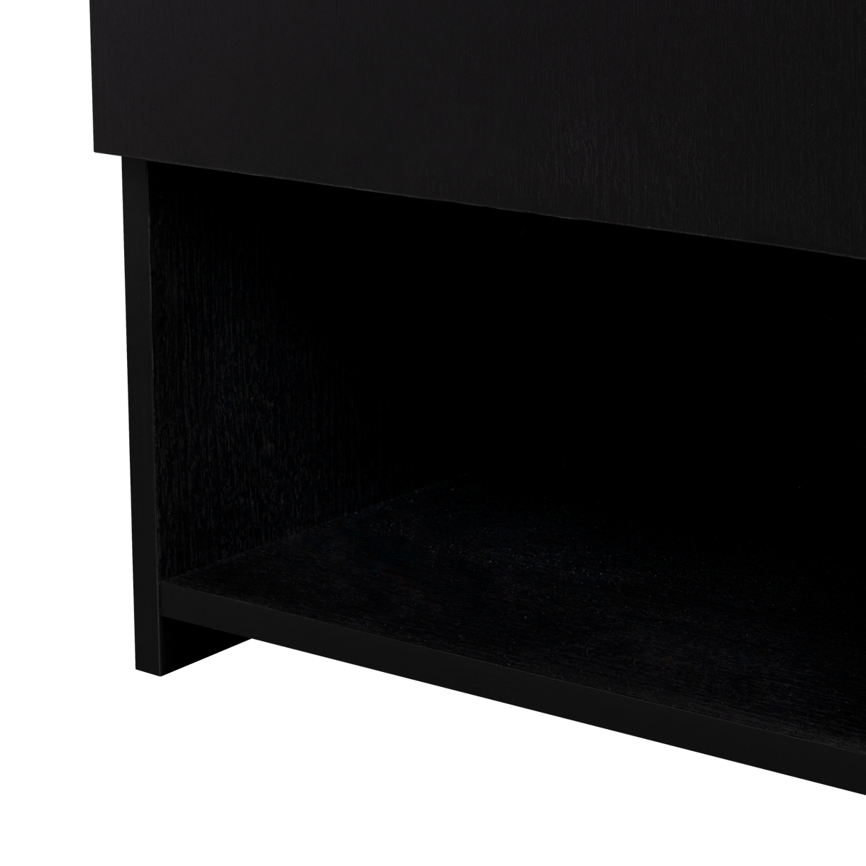 Mesa de Noche Jena Wengue 40x70cm con Un Cajón y con Tres Compartimientos - MESAS DE NOCHE | Bylmo