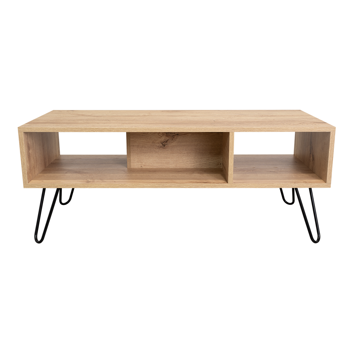 Mesa de Centro Vassel Duna 101x40cm Rectangular con Compartimiento y con Patas - MESAS DE CENTRO | Bylmo