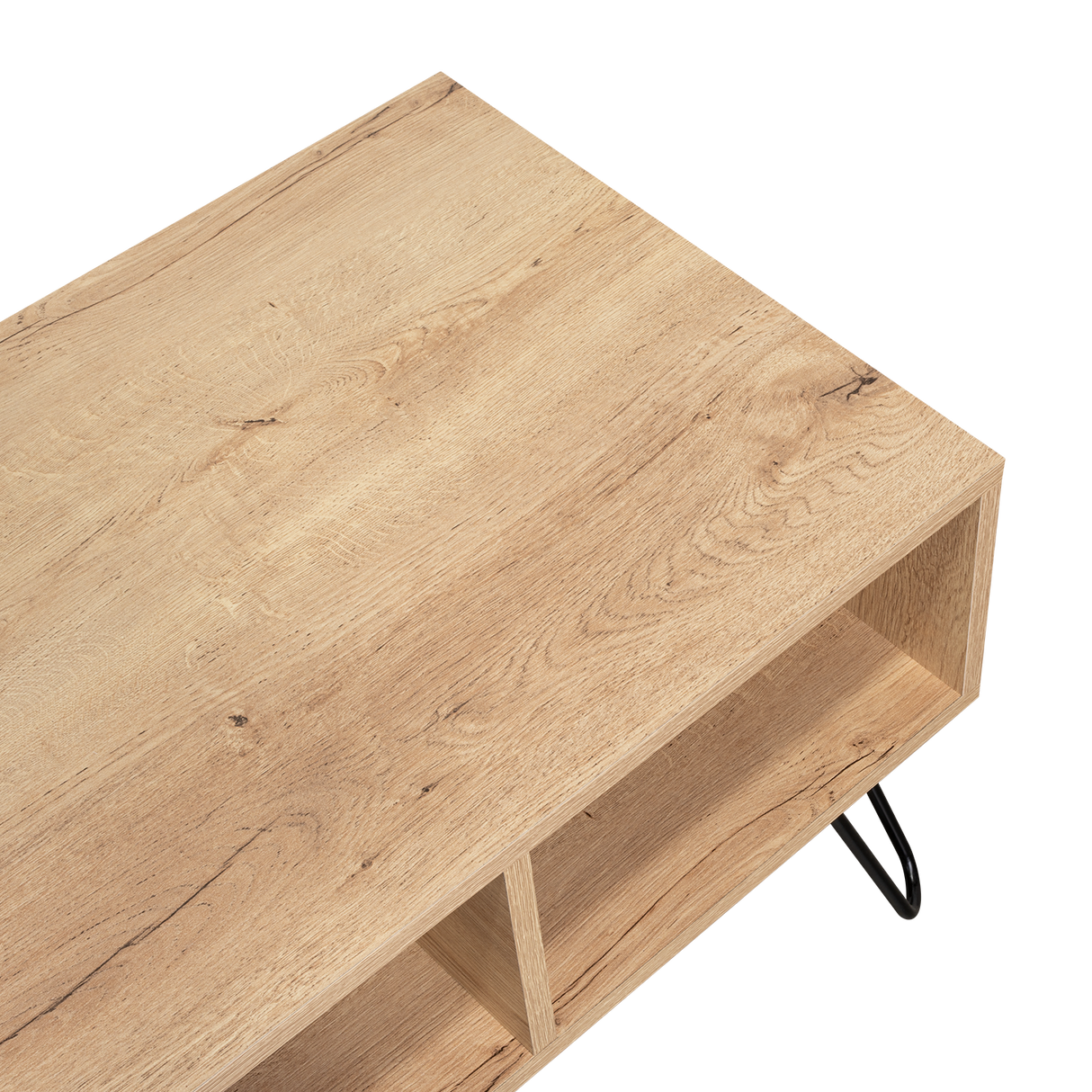 Mesa de Centro Vassel Duna 101x40cm Rectangular con Compartimiento y con Patas - MESAS DE CENTRO | Bylmo