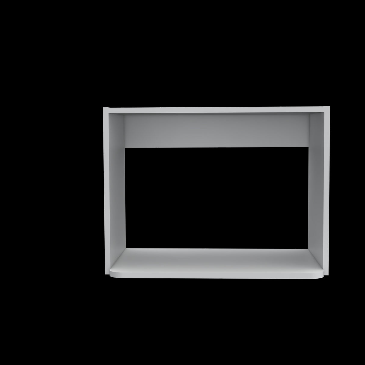 Mueble Auxiliar de Cocina Eco Blanco 60x45cm con Dos Compartimientos - BARRAS Y MUEBLES AUXILIARES | Bylmo