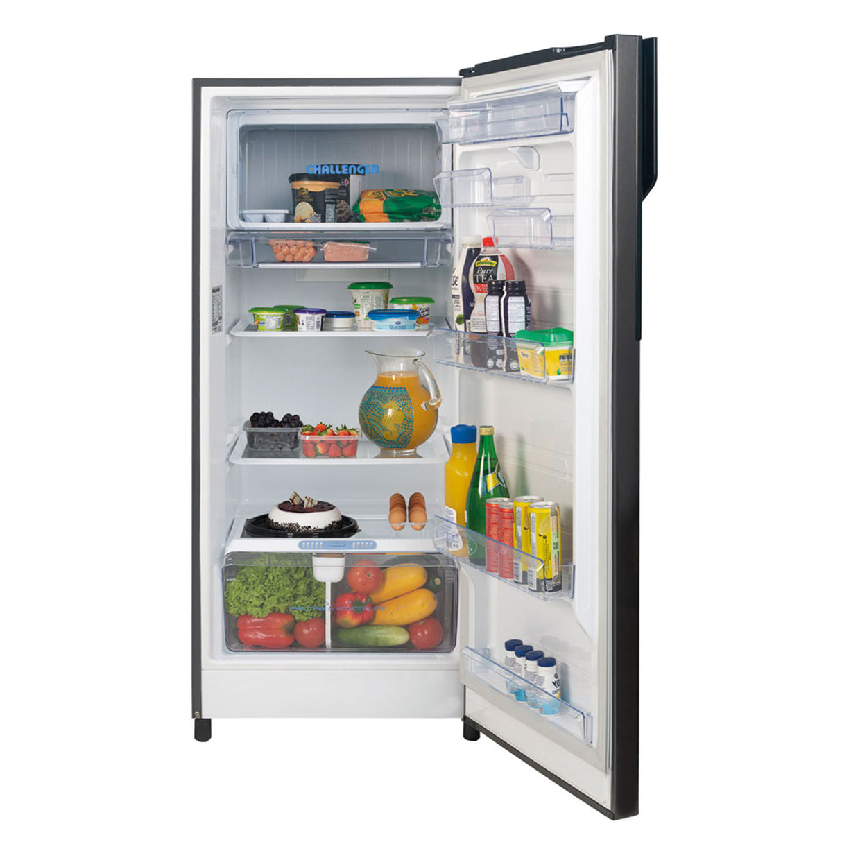 Nevera Challenger Lumina Gris Oscuro 60x142cm Frost De 256 Litros con Dispensador de Agua - NEVERAS | Bylmo
