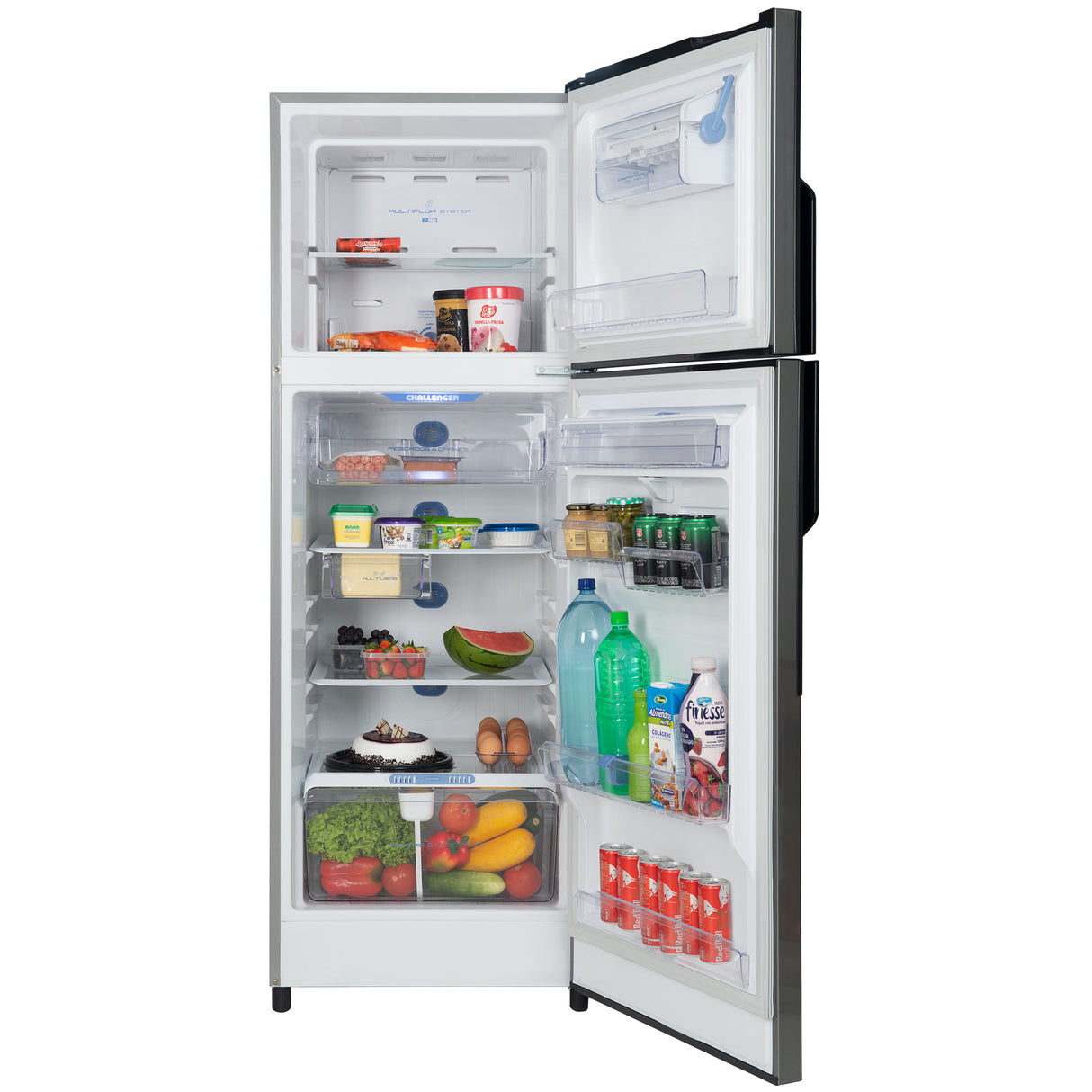 Nevera Challenger Lumina Gris Oscuro 60x179cm No Frost De 317 Litros con Dispensador de Agua - NEVERAS | Bylmo